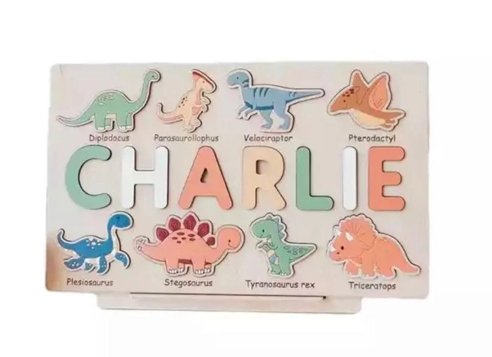 Wooden Name Puzzle Toy  - personalised Montessori gift