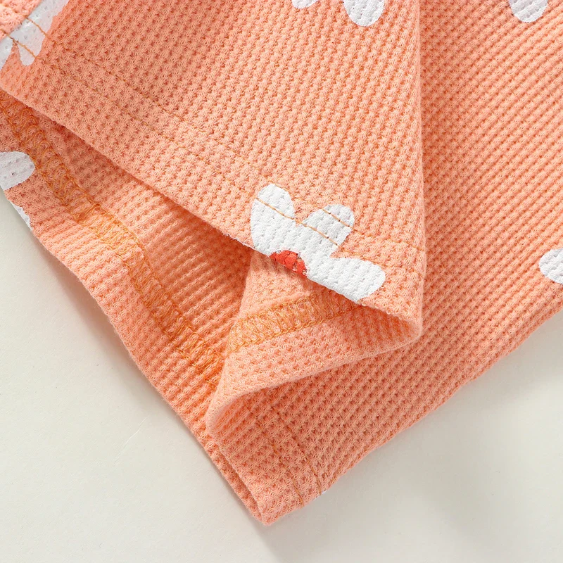 Girls Daisy Flower Waffle Dress