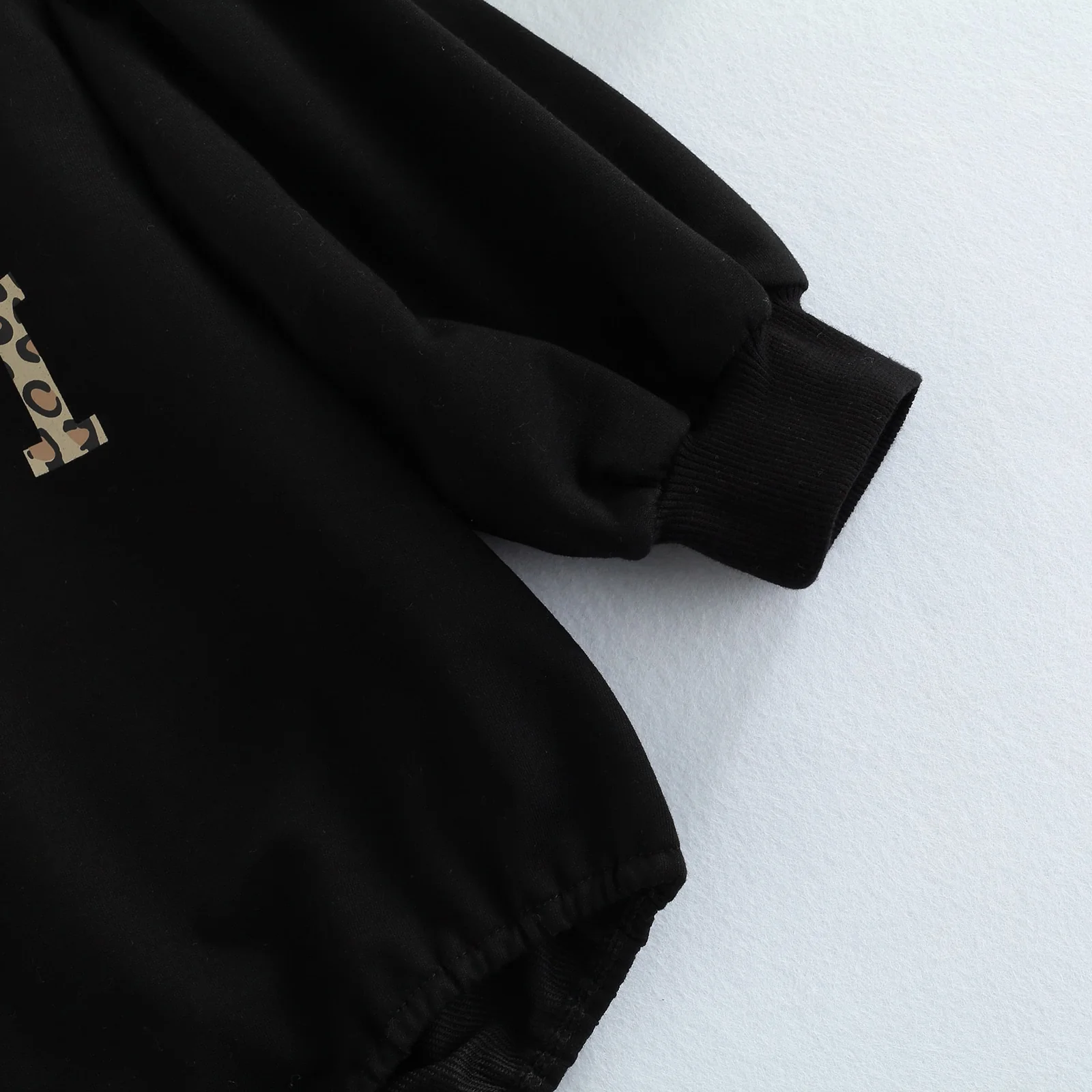 Baby Girls Leopard Romper - Mini Leopard Oversize Girls Romper Sweater