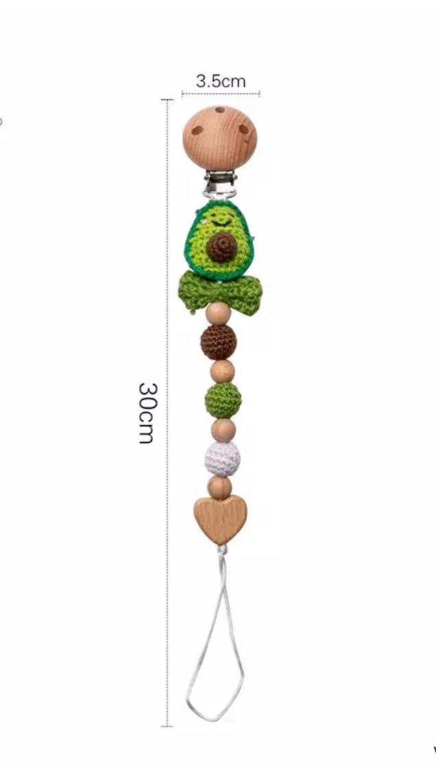 Crochet Pacifier / Dummy Clip , bunny rabbit