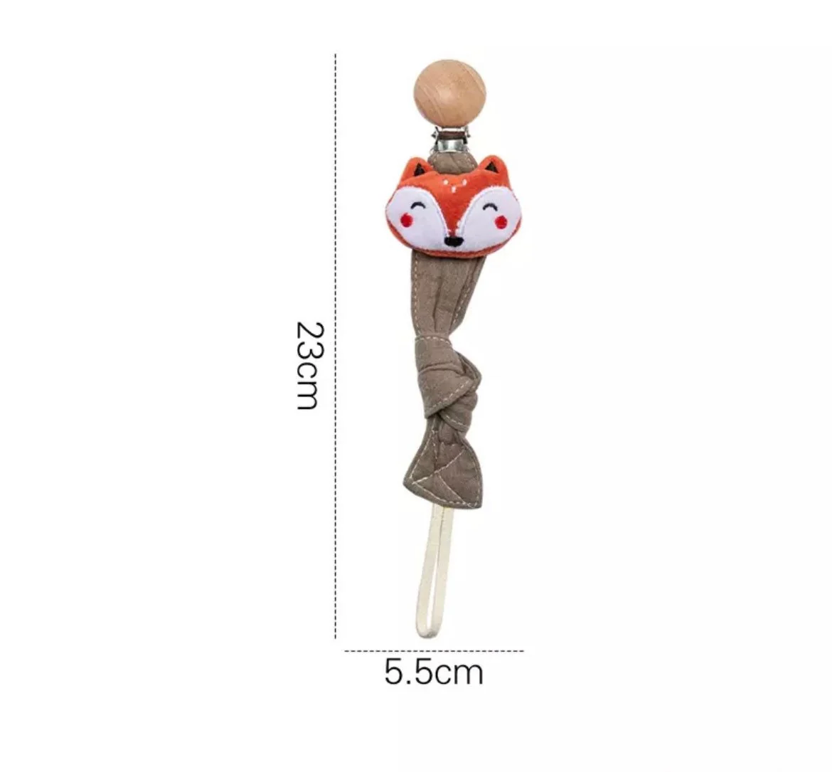 Baby dummy clip with Soft Toy