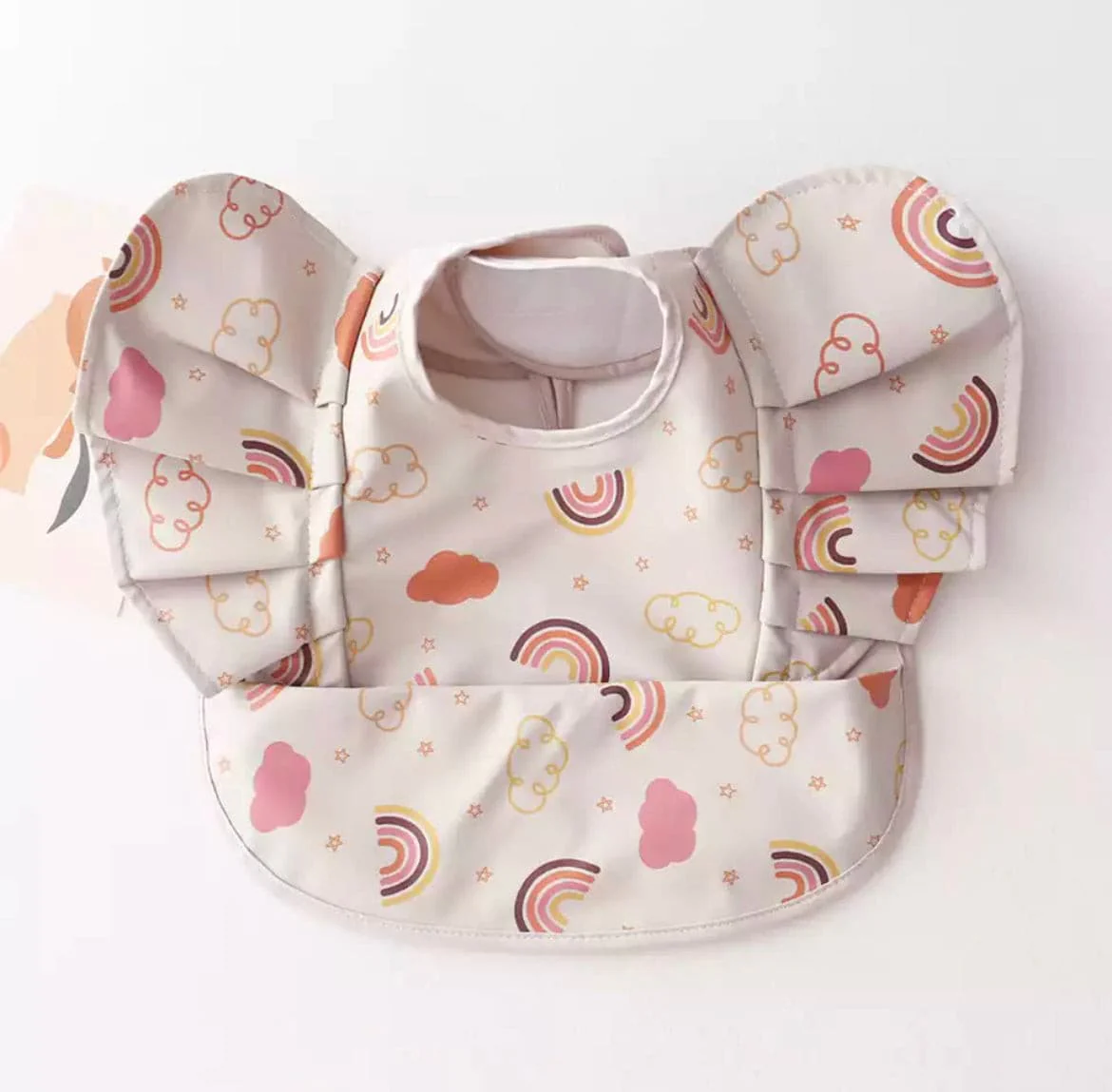 Waterproof Baby Bib - Rainbows