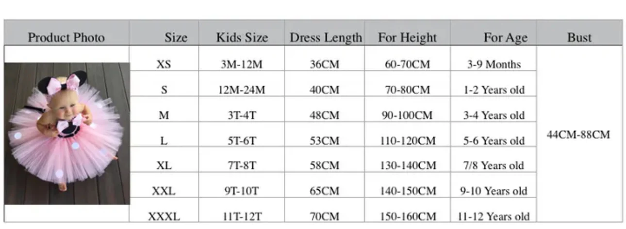 Baby Girl Minnie Tutu Costume