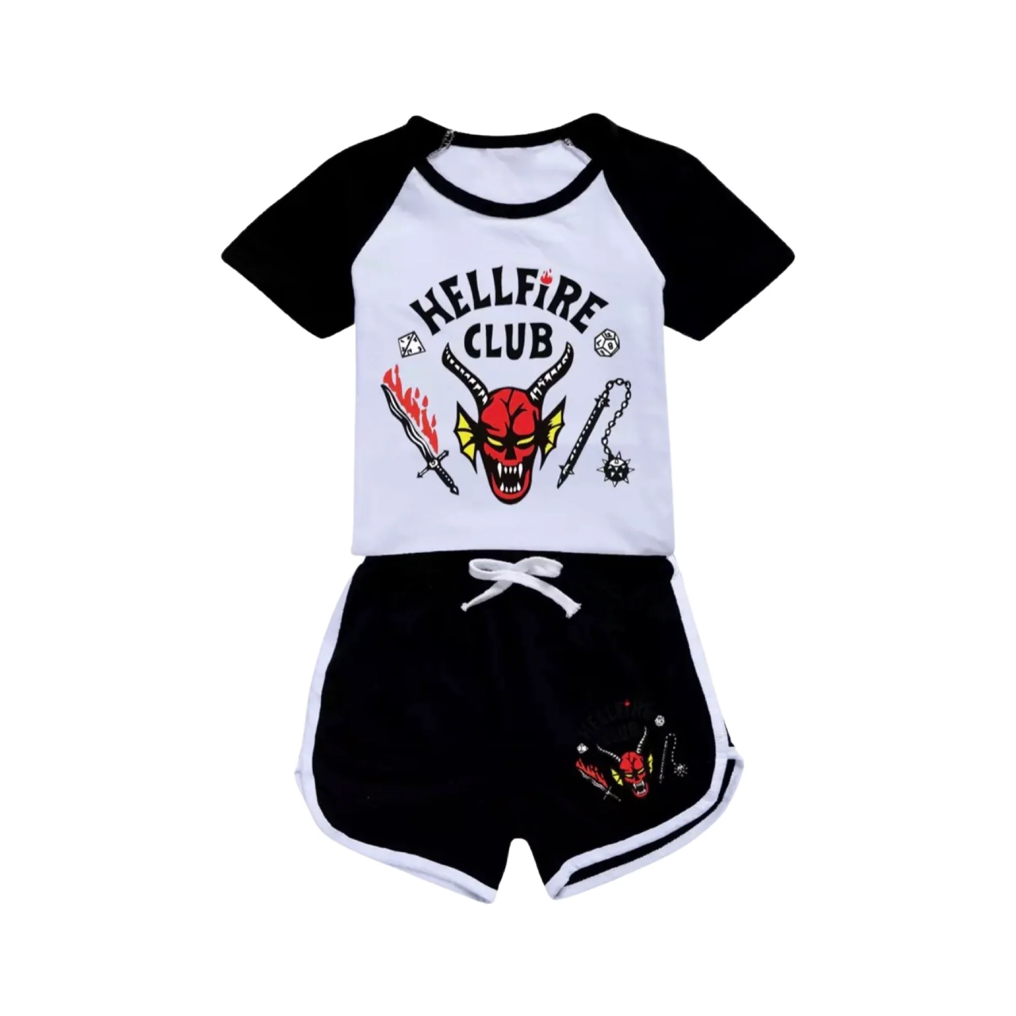 Stranger Things Tee & Shorts - Hellfire