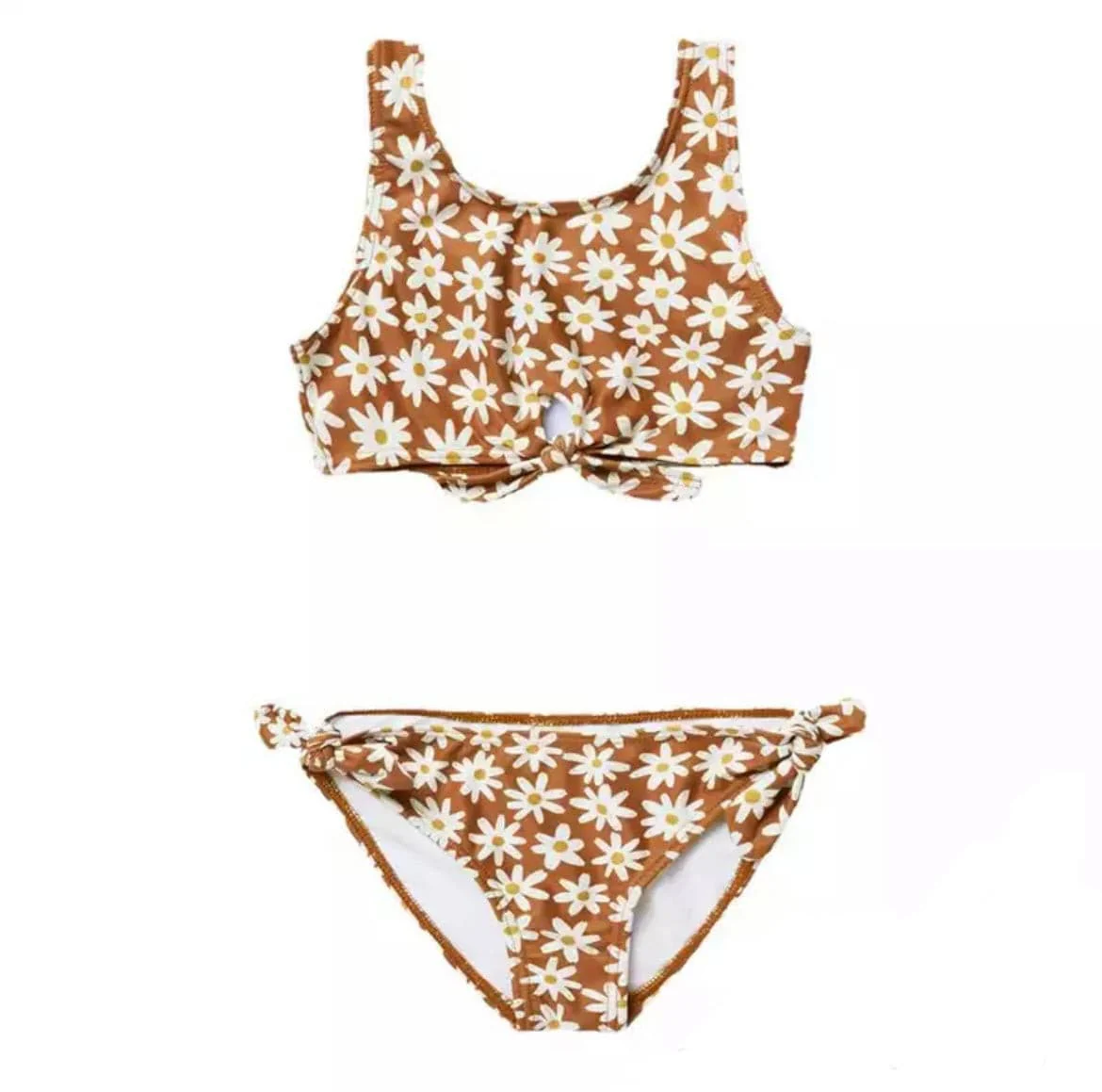 Girls Swimsuit Bikini , Floral Tie Up , from 12 months-12 years