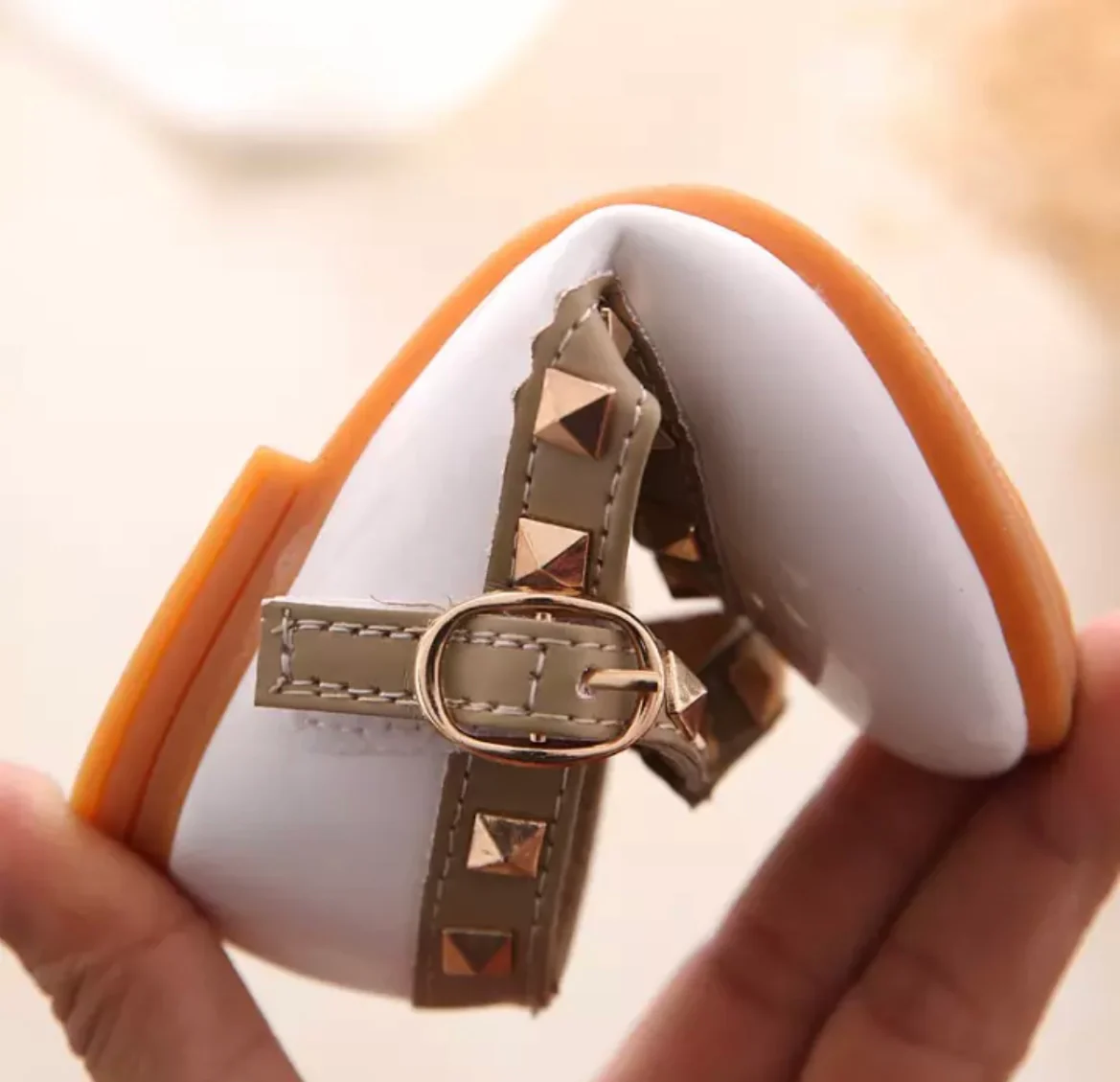 Valerie -Rockstar Stud Black Patent Leather Girl Shoes - Black