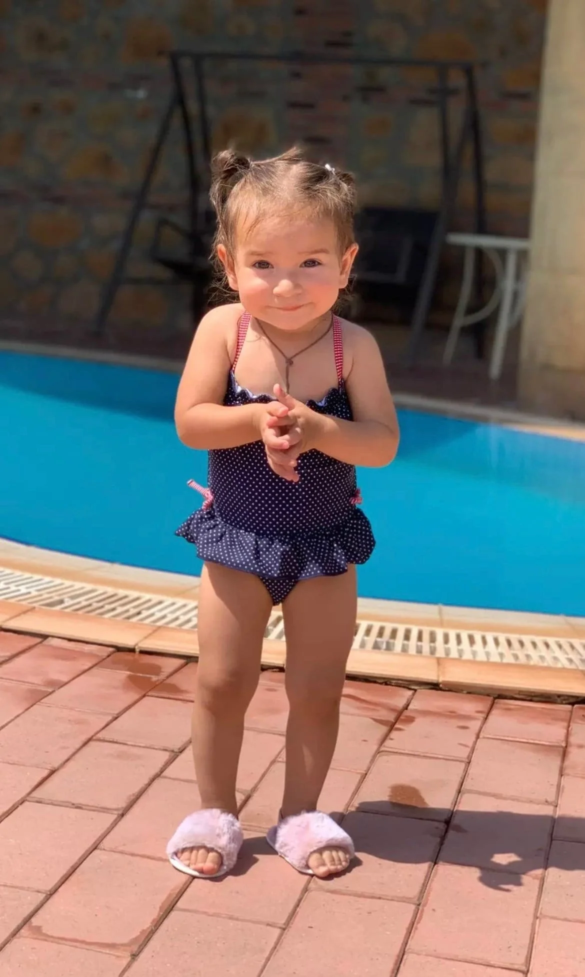 Baby Fur Slides - Leopard