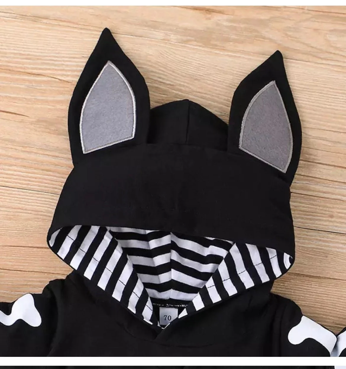 Bat Skeleton - Baby First Halloween Costume