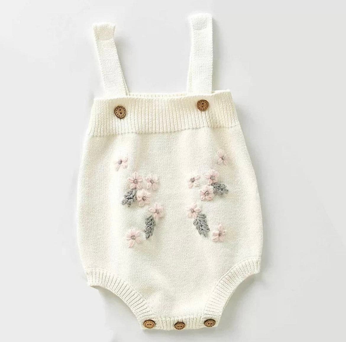 Emmaline Baby Girls Embroidered Cardigan Romper