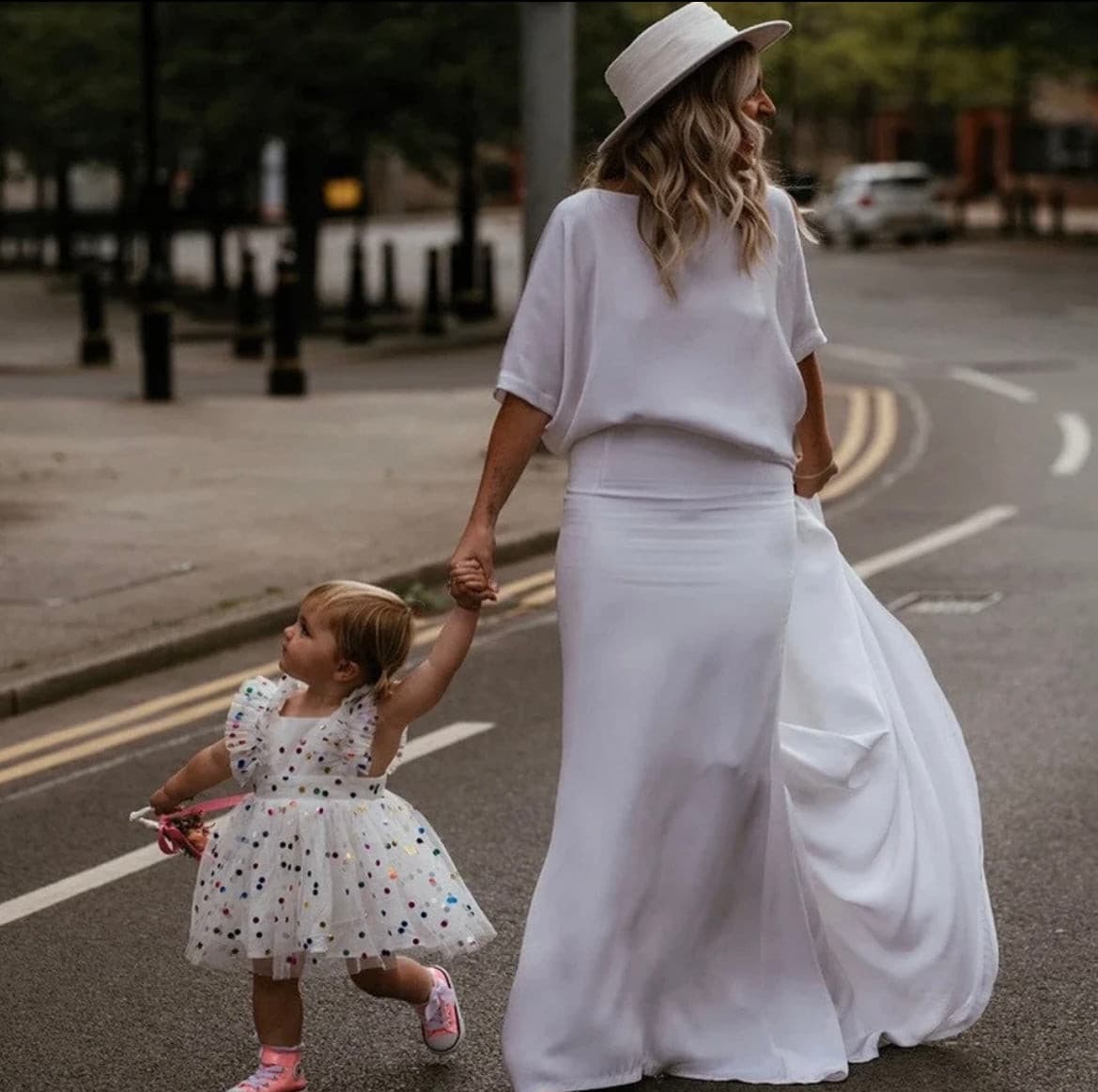 Girls Ruffle Confetti Dress - White , Sleeveless