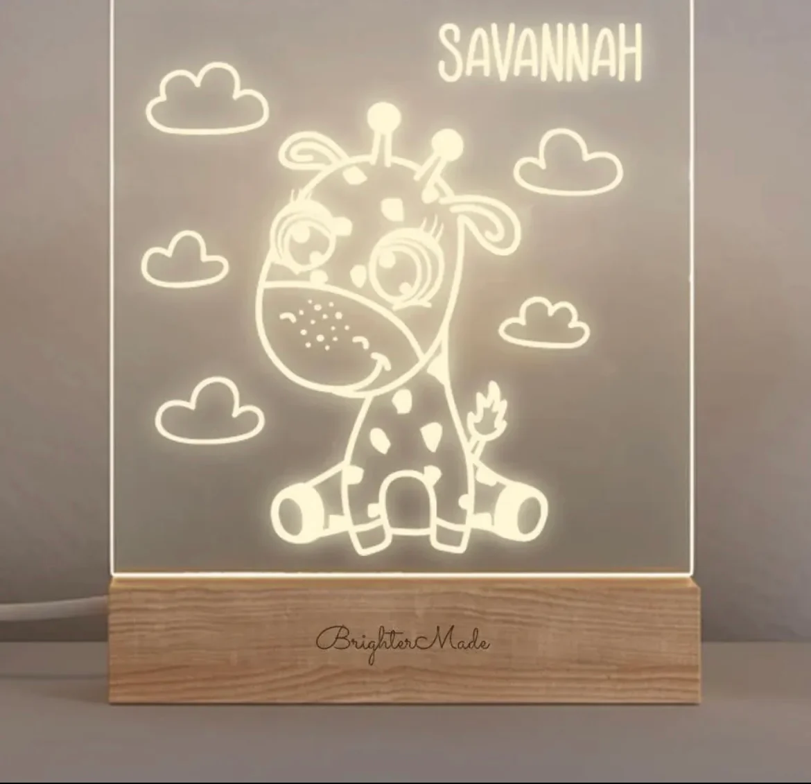 Personalised Night Light - Nursery Name Light