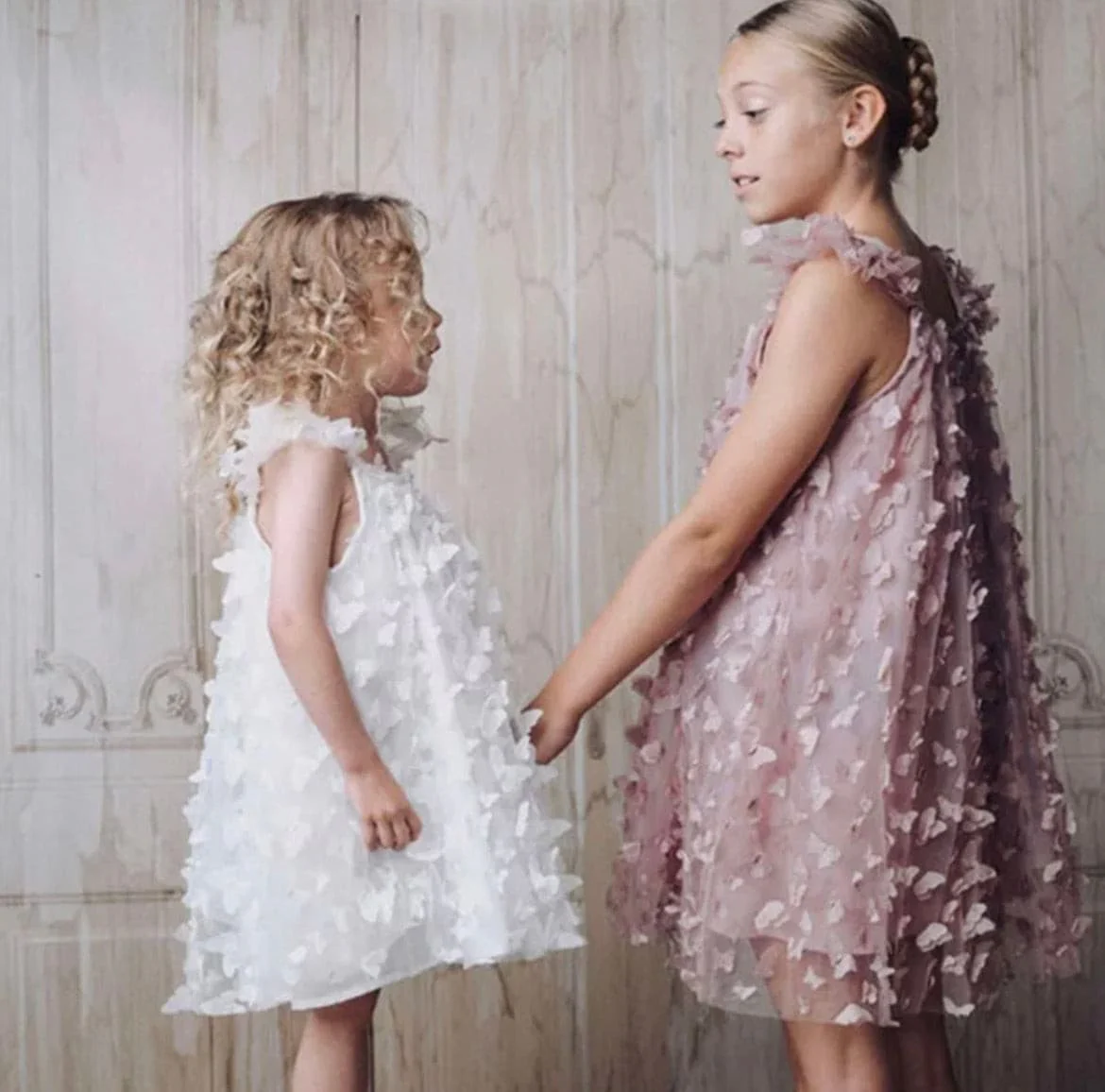 3D Butterfly Dress - Dusty Pink