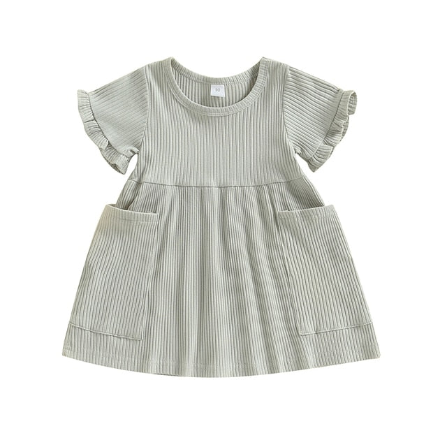 Nola - Girls Dress Short Sleeve with Pockets