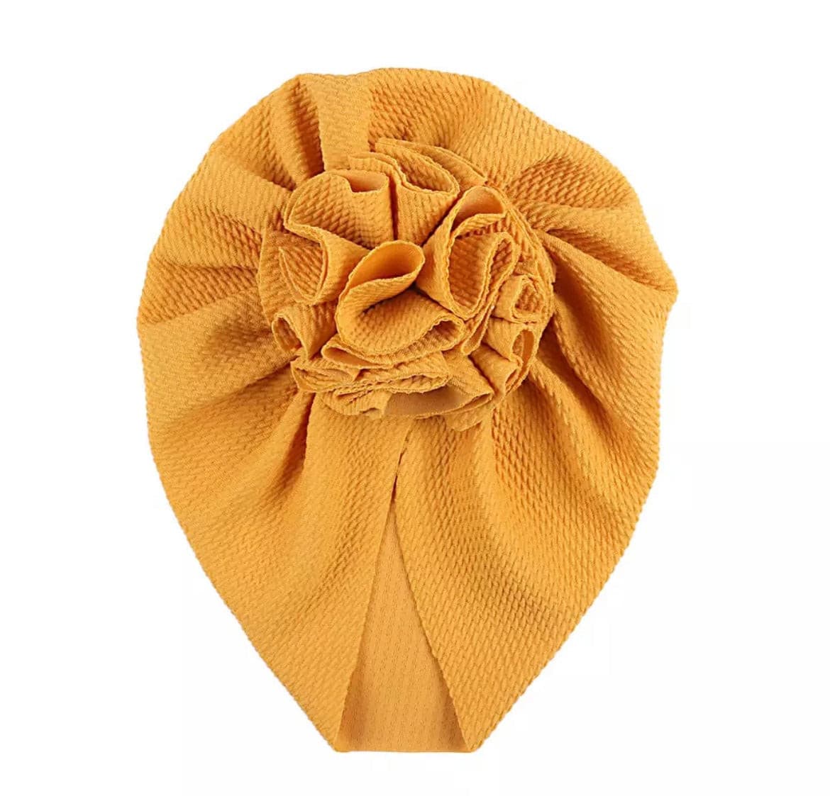 Ruched Flower Turban