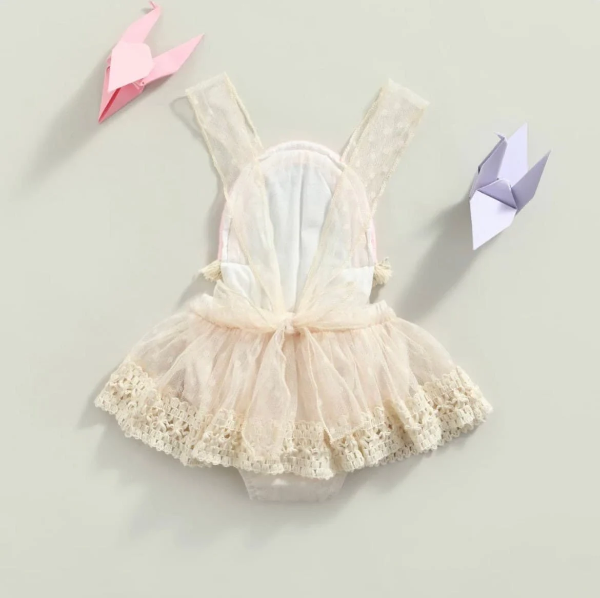 Zara - Baby Rainbow Lace Romper