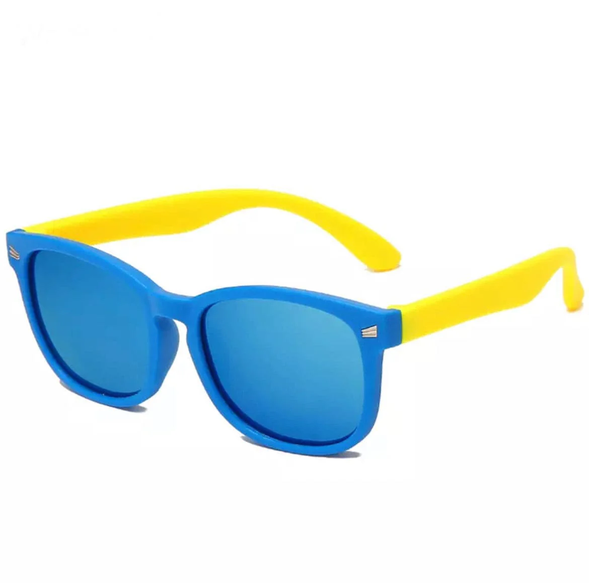 Ultra Flexible Polarised Sunglasses - Blue /Yellow with Mirror Blue