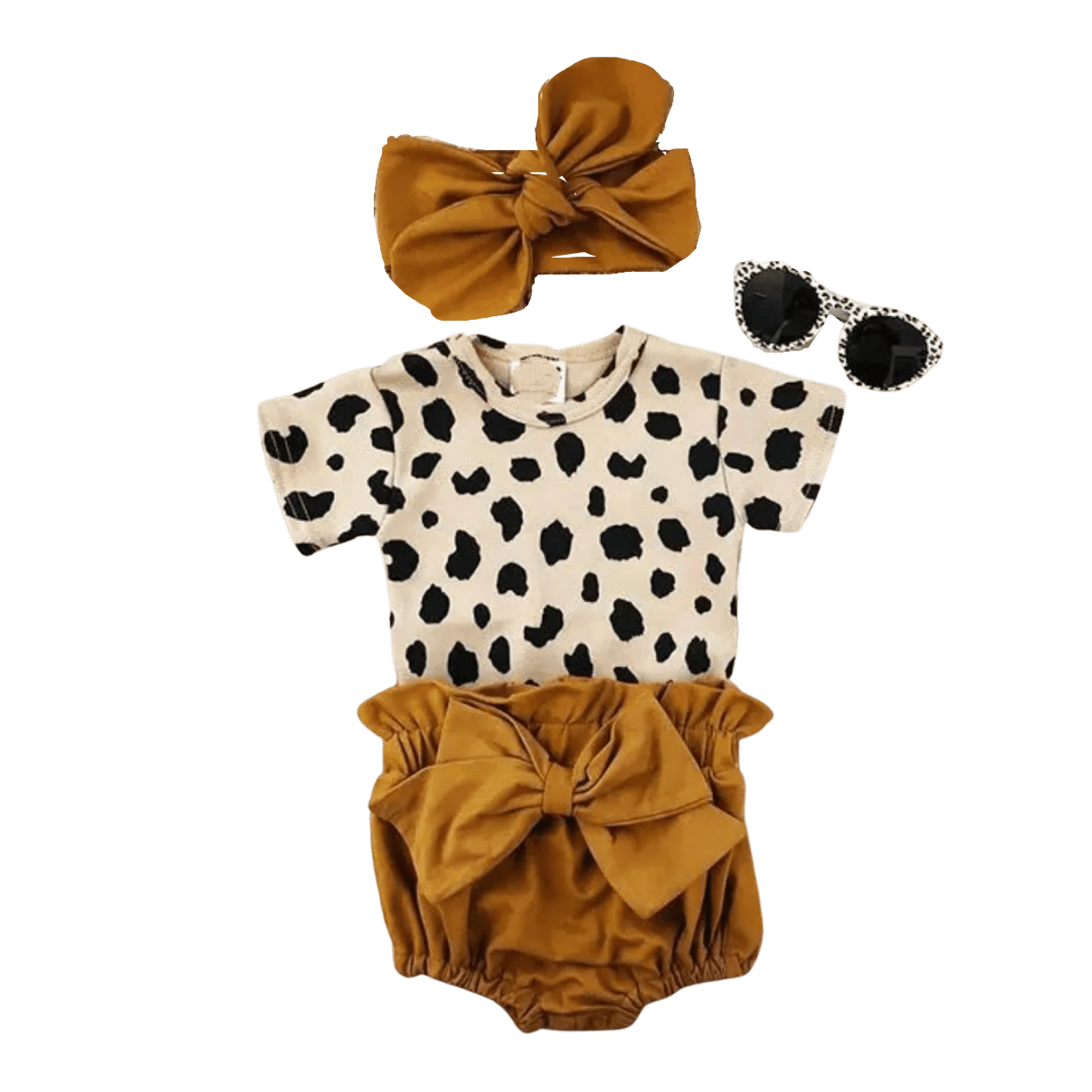 Lookin Fresh - Girls 3 piece suit set with matching headband