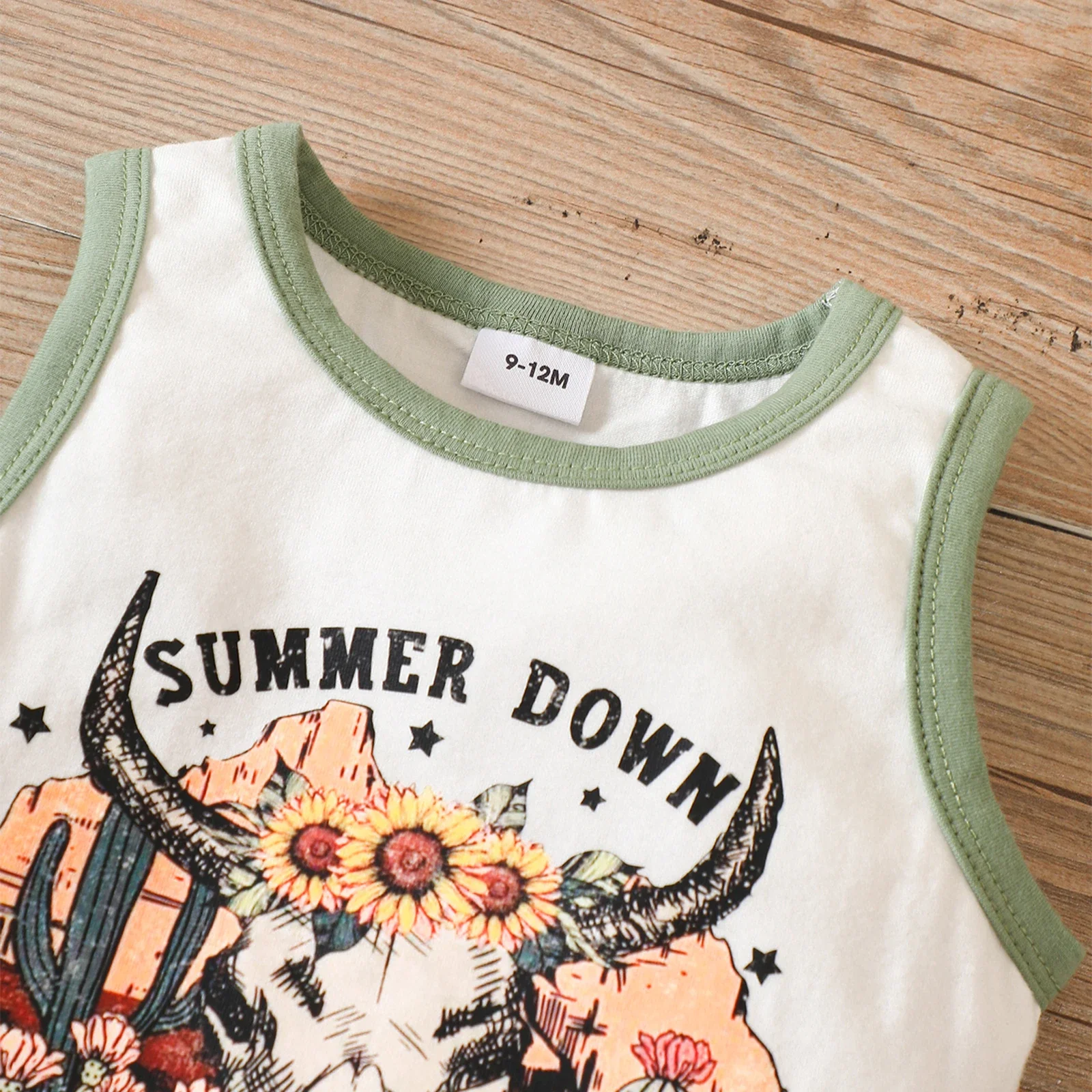 Western Baby Boys Singlet & Shorts Clothes Sets 2pc