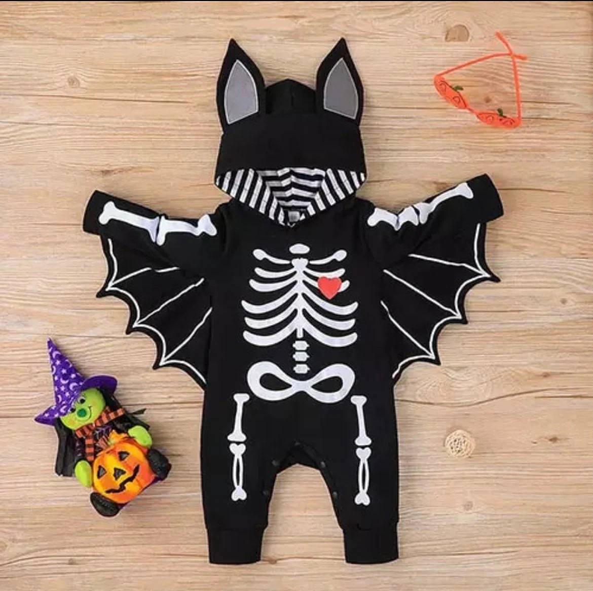 Bat Skeleton - Baby First Halloween Costume