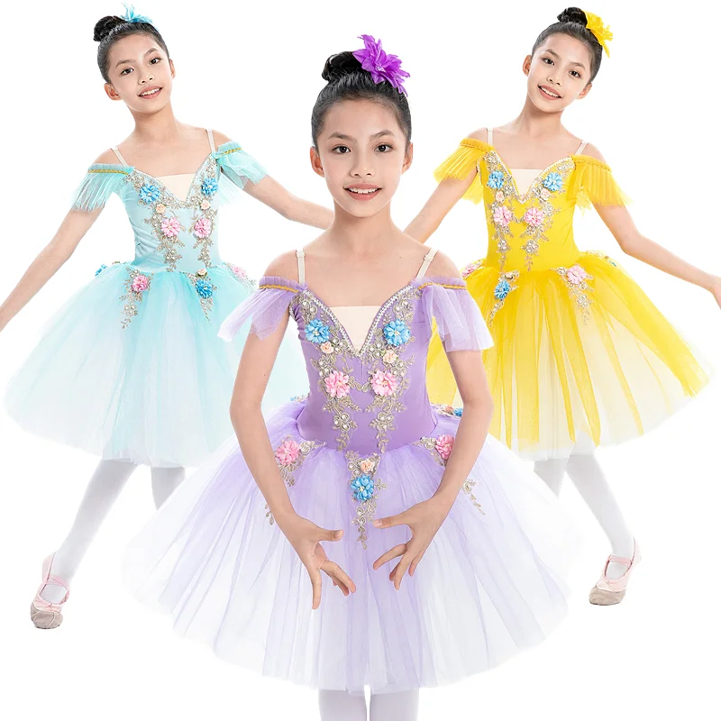Girls Ballet Dress - Princess style with tulle skirt