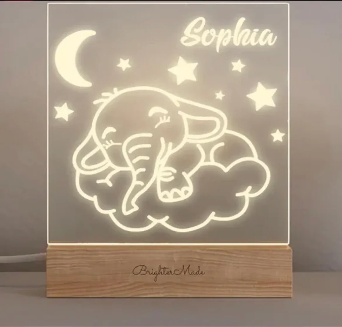 Personalised Night Light - Nursery Name Light