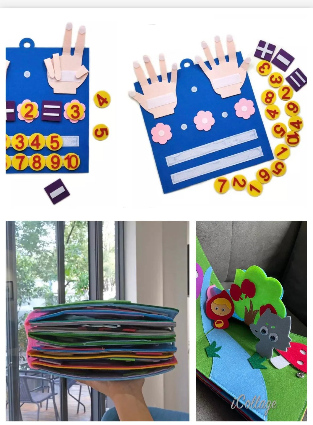 Montessori Busy Book- Baby Educational Busy Book Toy , Felt Quiet Book