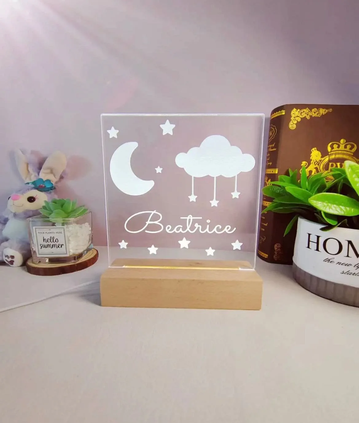 Personalised Night Light - Nursery Name Light