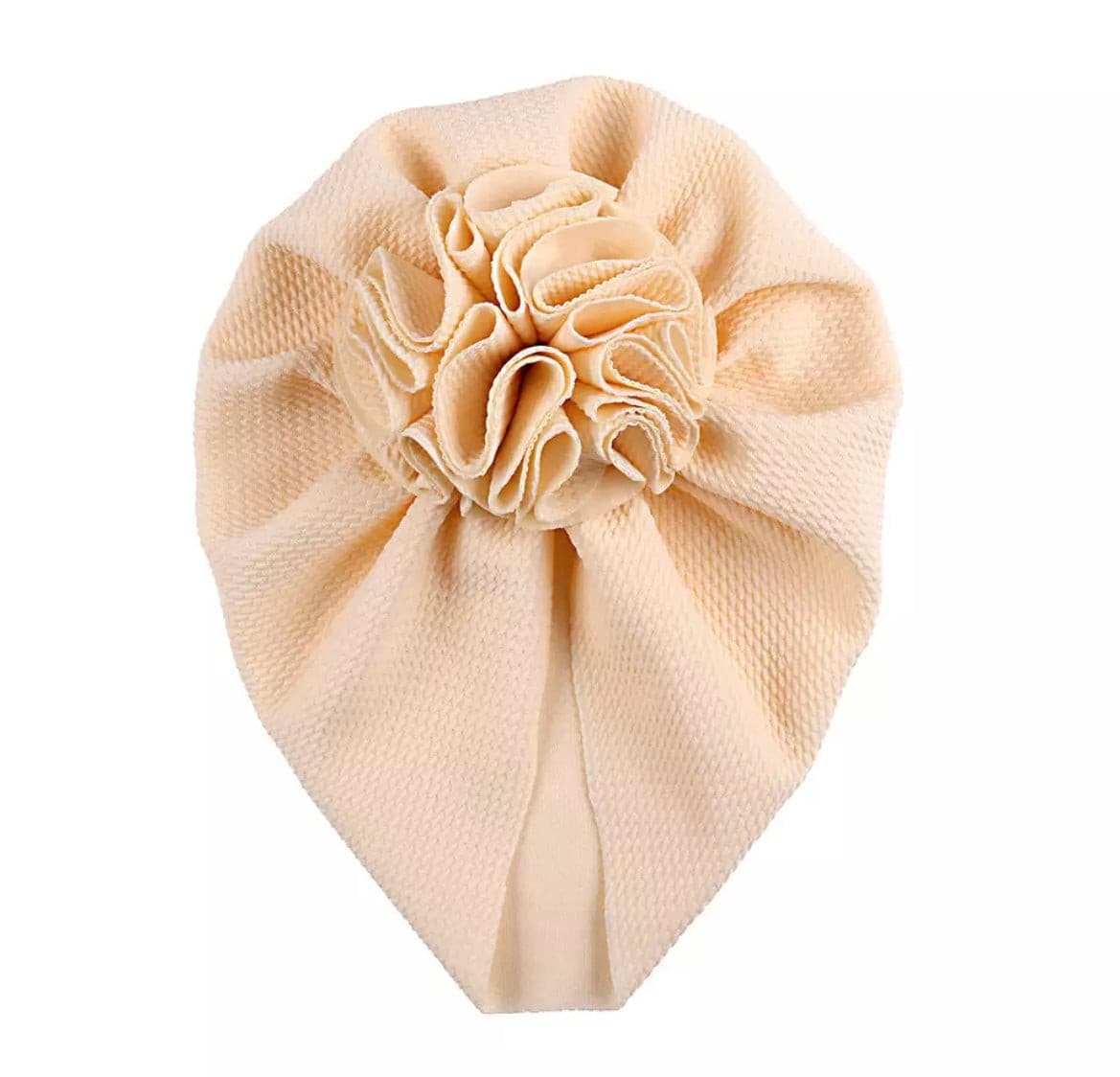 Ruched Flower Turban