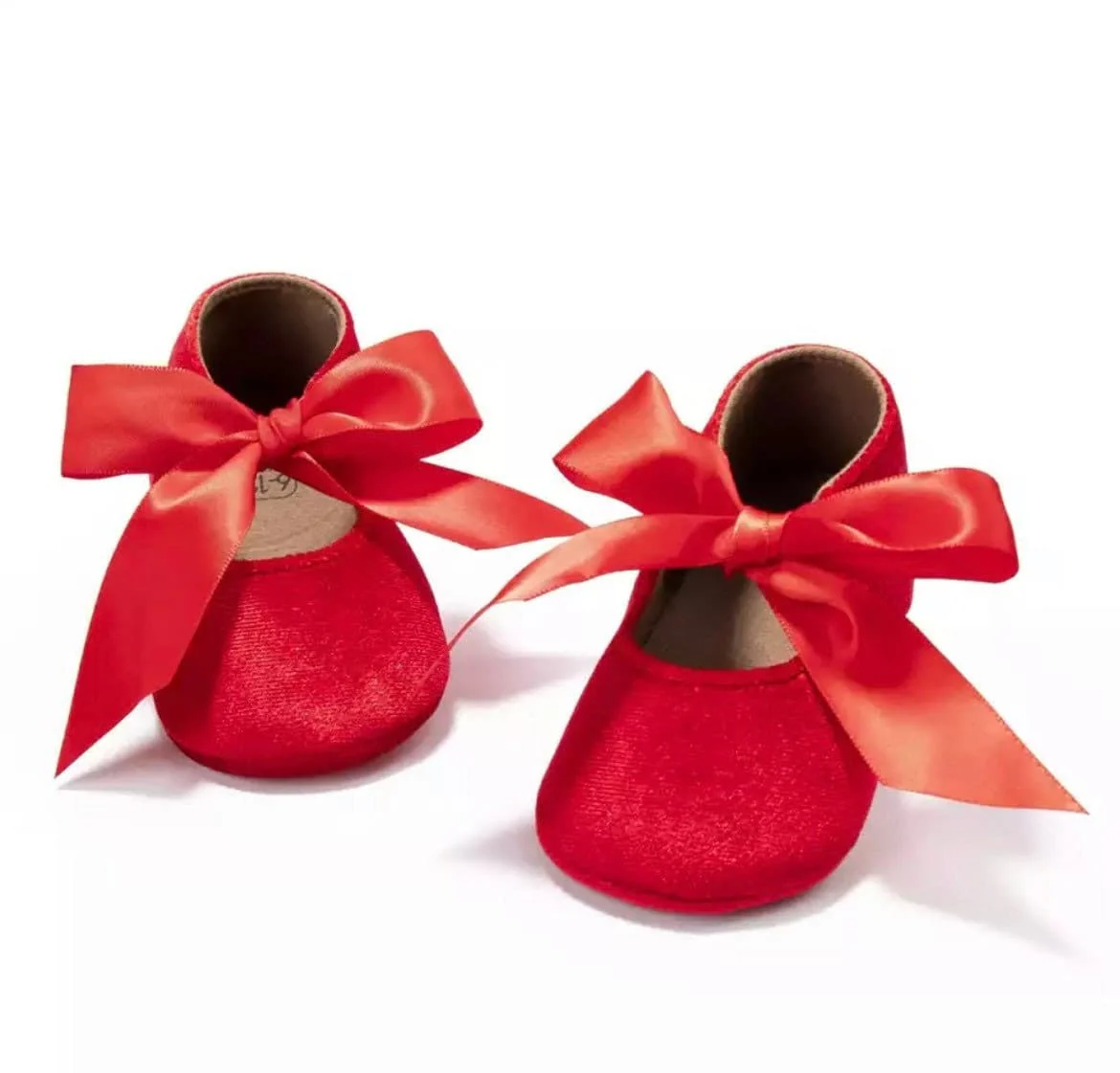 Zina - Baby Girl Princess Velvet Bowknot Shoes