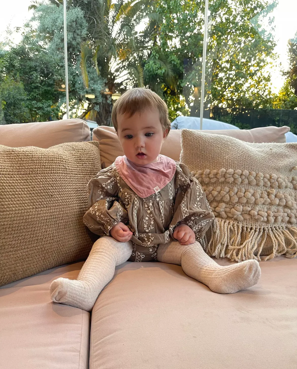 Giselle - Embroidered Romper - Long Sleeve