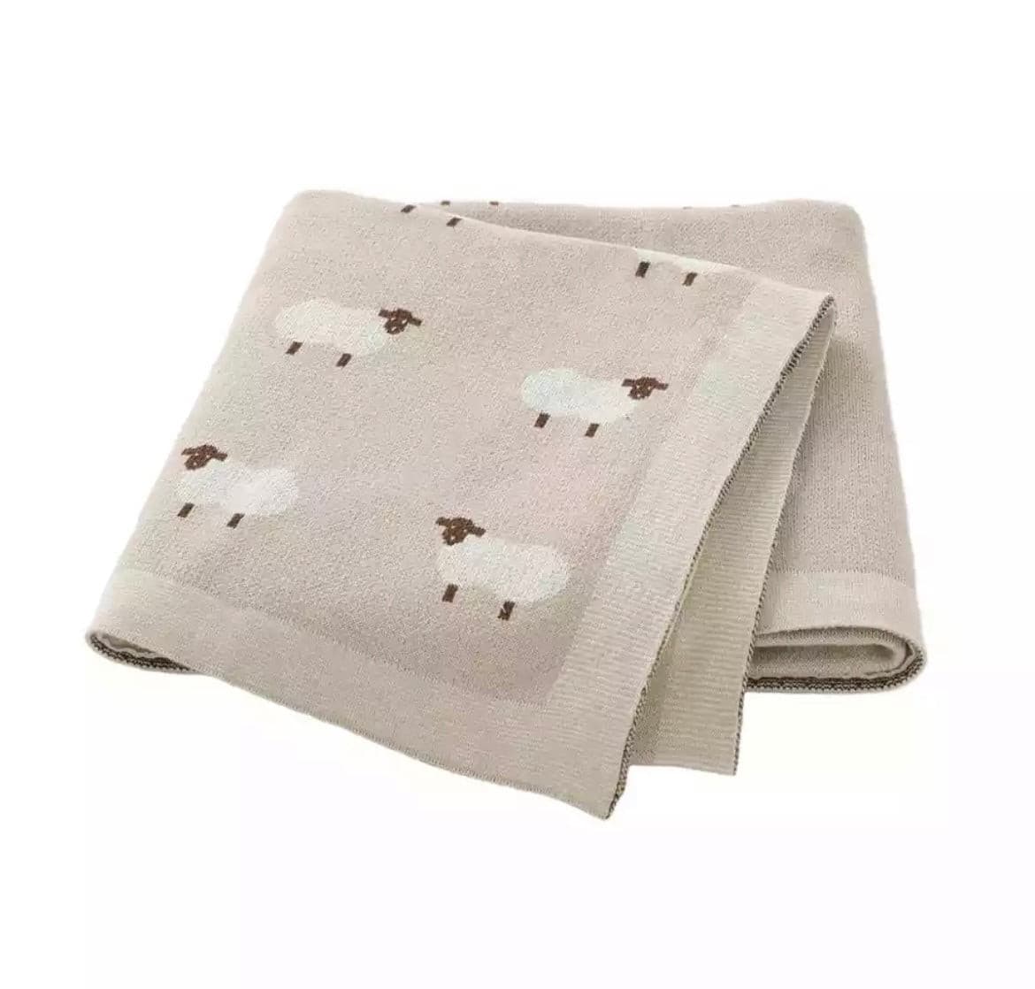 Lamb Baby Blanket 100% Cotton