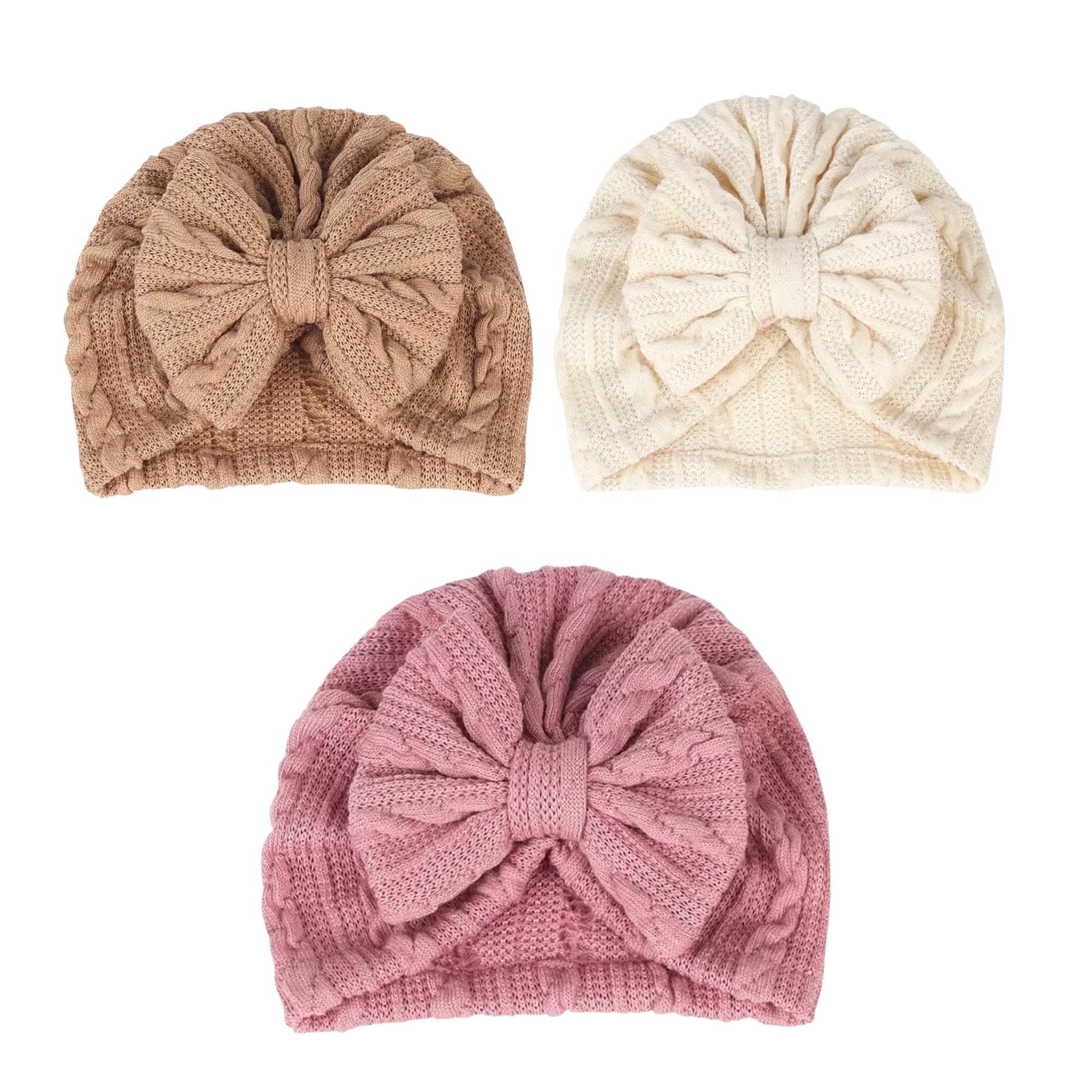 Waffle Stretchy Bow Knot Turban