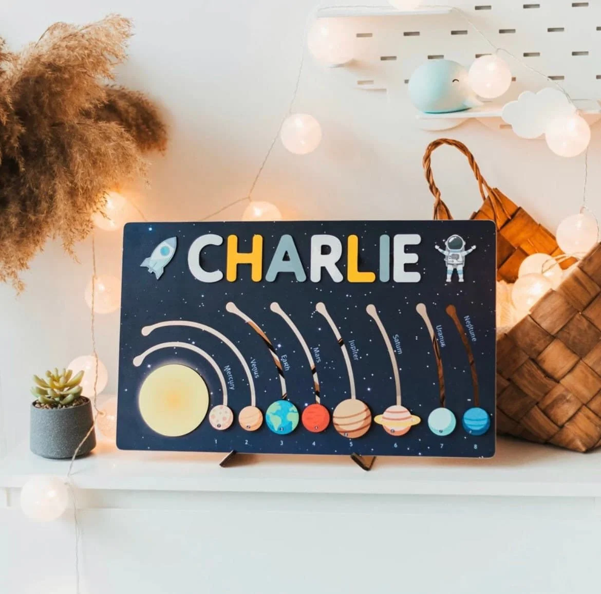 Wooden Name Puzzle - Personalized Name Puzzle Toy Gift