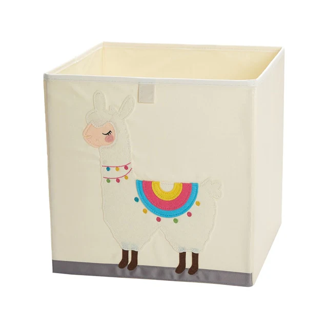 Liddy - Neutral Storage Toy Box for Kids - Folding Animal Toy Storage Cube