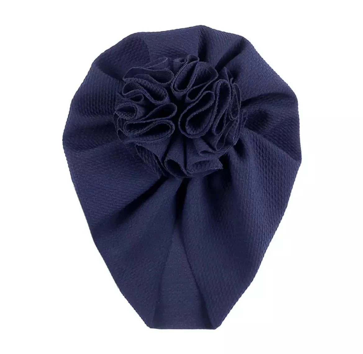 Ruched Flower Turban