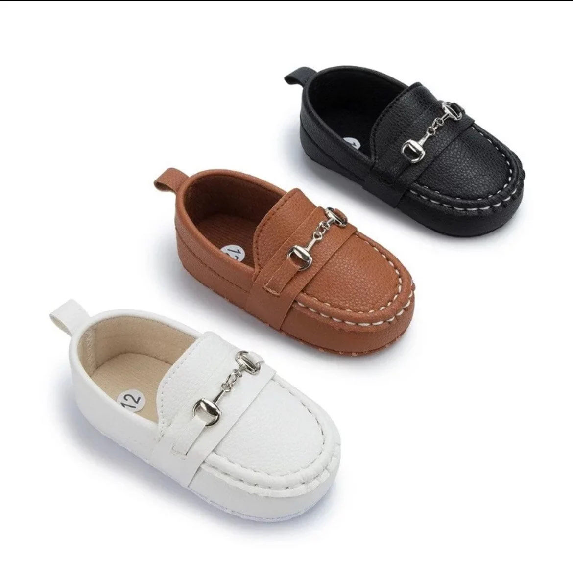 Baby Shoes - Boys Moccasin Loafers - Tan