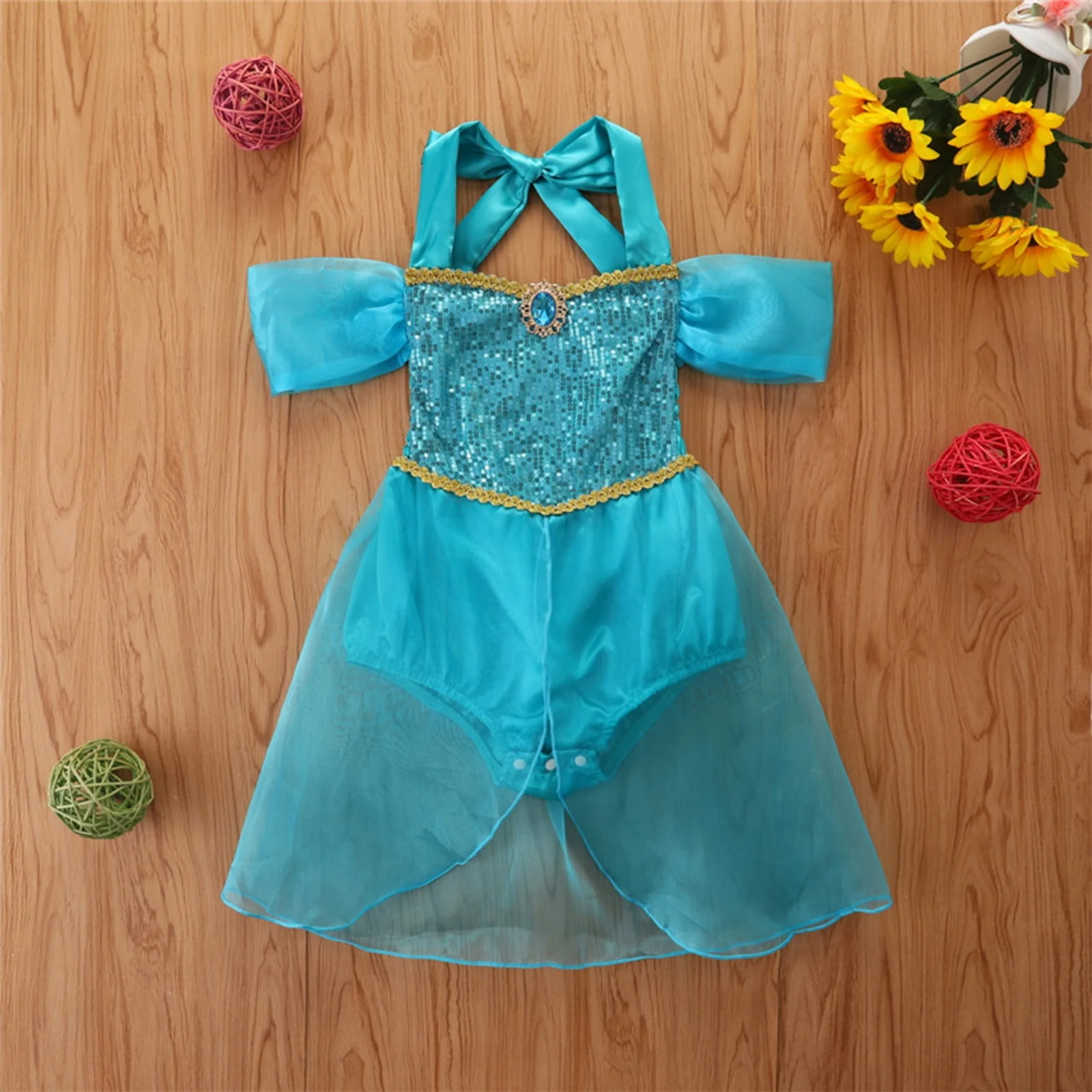 Disney Aladdin Jasmine Princess Baby Girl Costume
