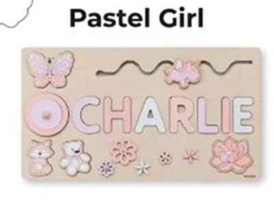 Personalized Custom First Name Wooden Puzzle Educational Toys For Toddlers Early Learning Gifts For Kids Baby Toy Boy &girl Gift