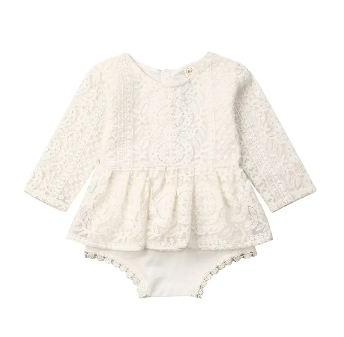 Mara - Baby Girl Tulle & Lace Dress Romper