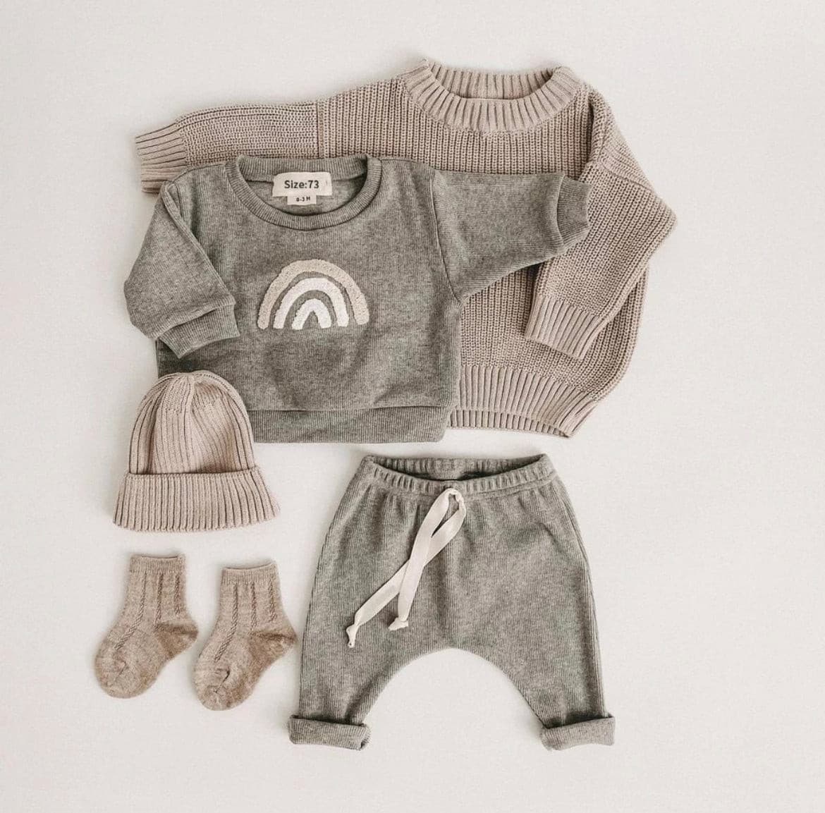 Waffle Knit Unisex Tracksuit Set