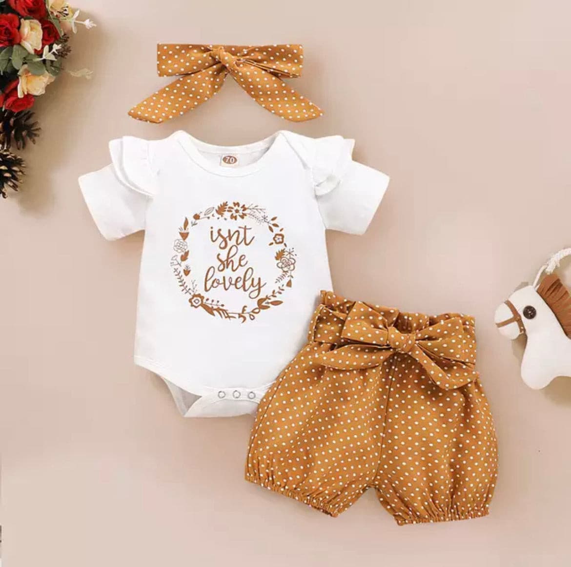 ISN'T SHE LOVELY SHORTS SET