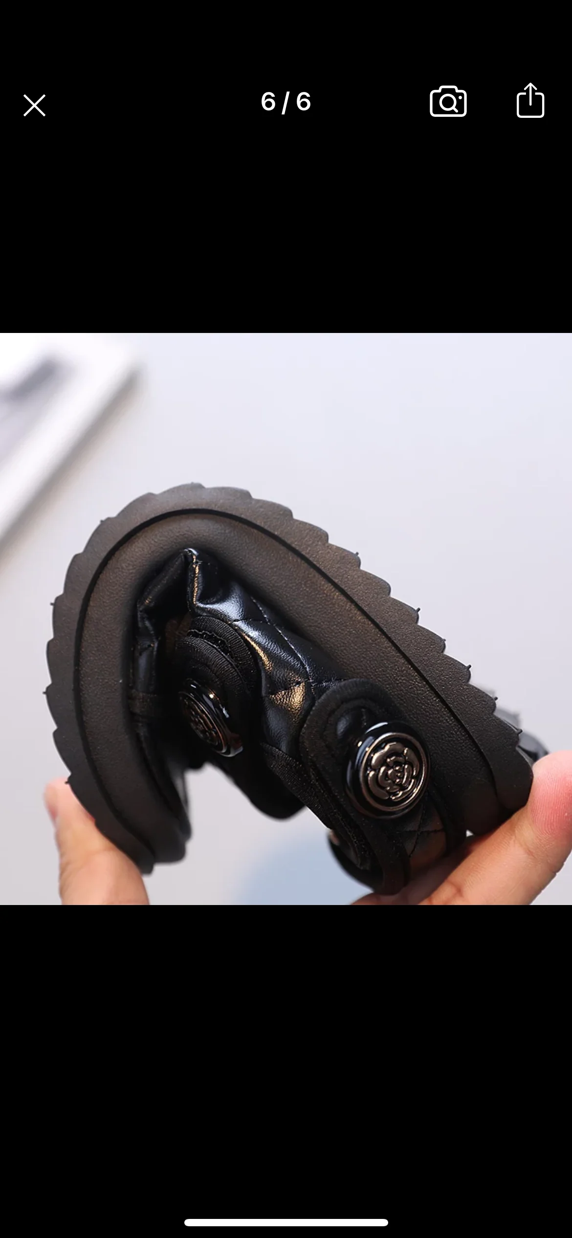 Olivia - Chunky Girls Sandals , Black