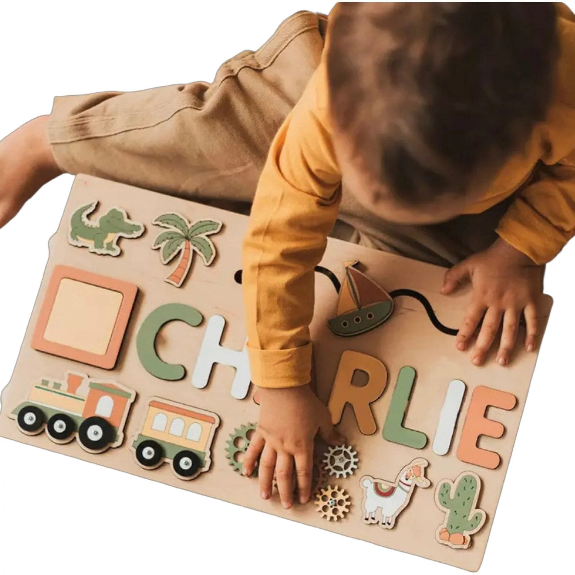 Wooden Name Puzzle - Personalized Name Puzzle Toy Gift