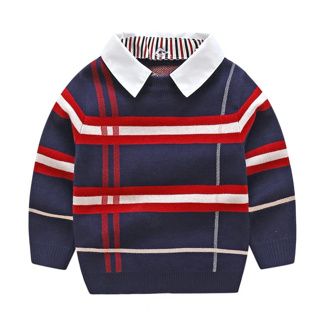 Designer Looks - Boys Knitted Sweater, 1-8T Toddler