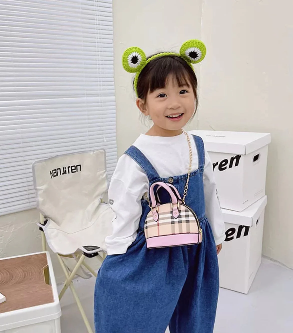 Designer Plaid Mini Purse Bag Plaid Vegan Leather Handbag