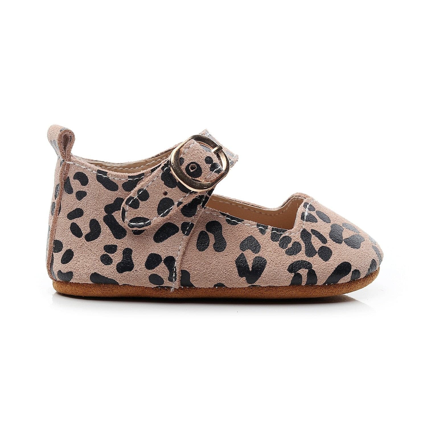 Urban Mary Janes - Genuine Leather Baby Girls Shoes First Walkers - Leopard