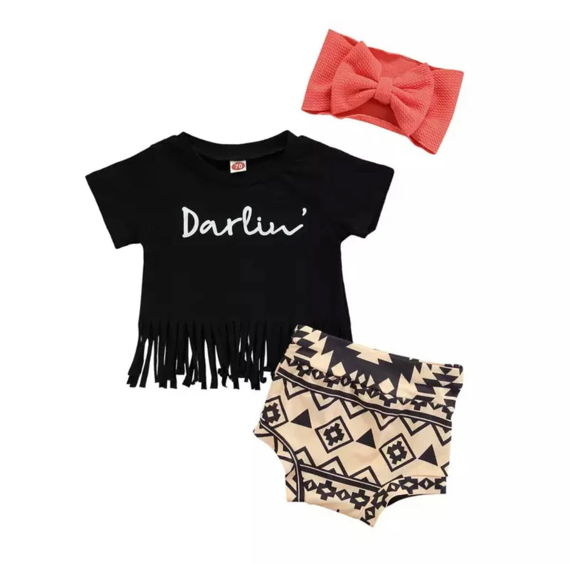 Little ��Darlin�� Tassel Tee & Bloomers Summer Set