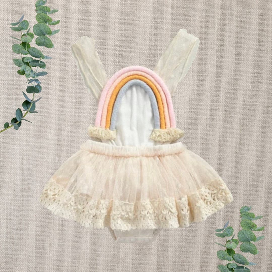 Zara - Baby Rainbow Lace Romper