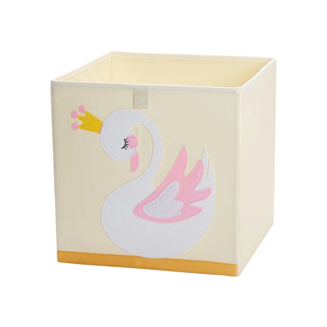 Liddy - Neutral Storage Toy Box for Kids - Folding Animal Toy Storage Cube