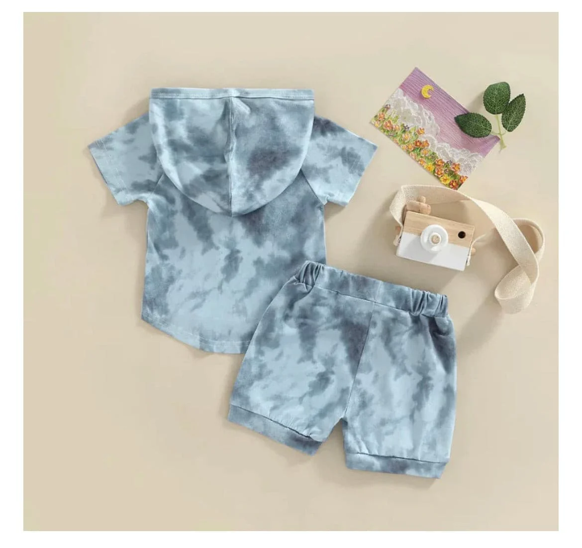 BYRON TIE-DYE SET - BLACK & GREY